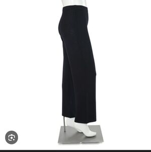 St. John Santana Knit Wide Leg Crop Ankle Pant